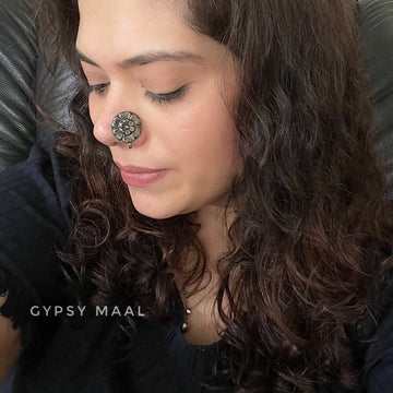 Big Floral Nose Clip-On